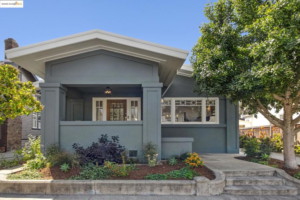 Welcome to 5808 Chabot Road, a charming 1915 craftsman home blending vintage appeal with modern comforts. Nestled in the desirable Rockridge neighborhood, one block from College Avenue's gourmet restaurant, quintessential shops, charming cafe's and access to effortless commuting. Natural light floods the inviting living spaces, highlighting the home's original details. The spacious updated kitchen, offers the ideal place for gathering with friends and family. A versatile bonus room adds flexibility - perfect for a den, home office or playroom. Outside, the expansive 5,750-square-foot lot features a lounge area, a beautiful garden and lawn with multiple fruit trees, plus a structure that serves as a peaceful retreat for work or study. The detached garage provides convenient parking and storage options, enhancing the functionality of this property.