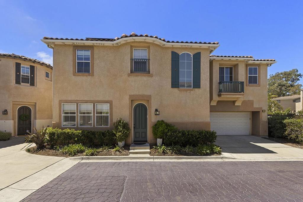 Stunning San Raphael Estate in a quiet and secluded gated community featuring 4 bedrooms, 2.5 bathrooms in a spacious 2,372 SF home. Upon entry you are greeted on your left with your formal dining and living areas with a private view of your yard. Luxurious kitchen with granite countertops, plenty of cabinetry storage all open to your family room, island dining and with seamless access to your gorgeous and well maintained yard. Primary bedroom upstairs featuring a generous master bathroom with two well appointed walk-in closets, dual sinks plus vanity, separate soaking tub, and walk-in shower. Jack-and-Jill style secondary bedrooms upstairs with a bathroom in between. Additional 4th room which can be flexible as an office and laundry room upstairs. Central A/C and heating and paid off solar. New interior designer paint throughout and fresh carpets with plush padding. Located in a prime location near I-5, I-805, and 56 freeways, Torrey Pines State Beach, Del Mar beaches, hiking/biking trails, One Paseo, Del Mar Highlands, and more. Zoned in the highly rated school districts of DMUSD and SDUHSD. Community features swimming pool, spa, playground, and rec area. This is a must see!