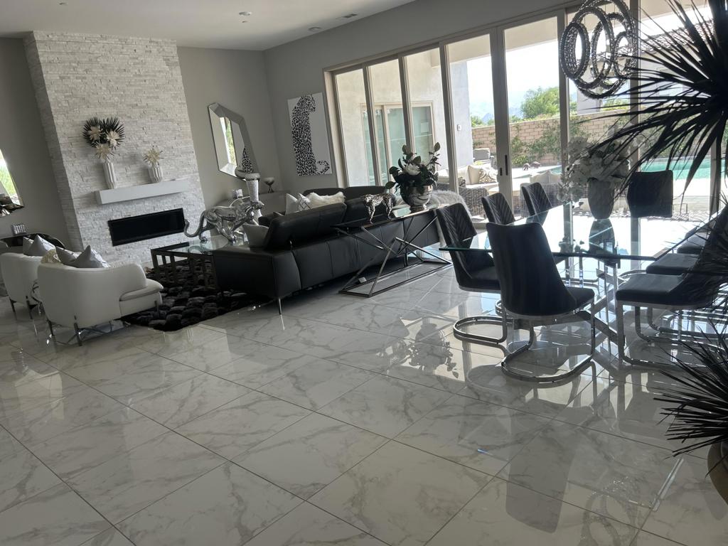 available now!! turnkey furnished high end contemporary home model 7 and 2nd largest home in prestigious Griffin ranch 4700 sq ft of luxury living space Rental options Seasonal $16,000Long term $8,500 /(annual)Highly desirable street backing to Norman course Optional Purchase opportunity $2,650,000