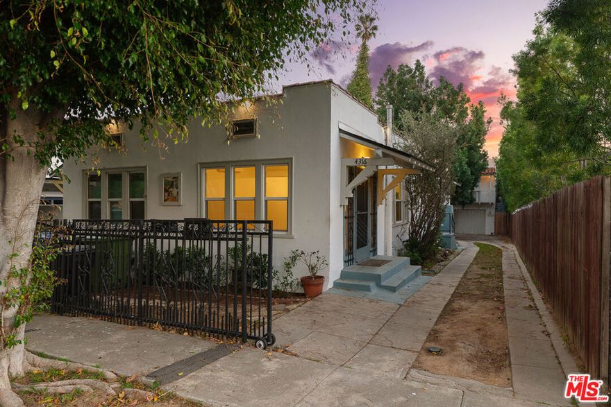 Highly desired location in a serene pocket of Los Feliz.  Original Los Feliz character and filled with natural light, replete with updated living room, kitchen, and bathroom. The large bedroom has a generous separation from the main living and kitchen area. Easy accessibility to everything that Hillhurst and Vermont Ave offer. To the west, an easy stroll to restaurants and shopping, with close access to the recreation of Griffith Park, gives this location a high livability score. Privacy and quietude in the middle of all the desired amenities and bustle of Los Feliz village.  This neighborhood has perennially been known for its character and aesthetic, and this unit reflects that same kind of appeal. Close to DTLA and Hollywood, the location and dwelling complete an ideal needs list of charm and modern turn-key convenience.