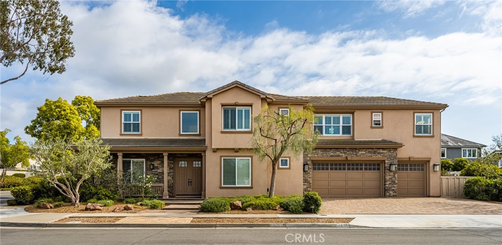 Presenting a rare opportunity to purchase below market comps in the coveted neighborhood of Harbor View, The Port Streets. This fully custom built on one of the larger pool sized lots in the community was completed in 2013. Fashioned after a modern open concept floor plan, the home features seriously soaring ceilings, and high end bifold doors that lead from a large family room to the lushly landscaped, very private rear yard dotted with mature fruit trees that are flooded with natural sunlight all day. The kitchen is appointed with rich wood custom cabinetry accented by quality stainless steel appliances. A large “Costco” walk in pantry plus a butler pantry with prep sink is tucked neatly between the formal dining room and the kitchen.
The home features 2 conveniently downstairs bedrooms ( one currently being used as a home office, the other with ensuite bath), plus 3 additional upstairs bedrooms as well as a second upstairs family/flex room. The generously sized master offers enviable dual closets, a glass enclosed shower, large jetted tub and sitting area.
Also upstairs is another large storage room accessed via the laundry room. Lastly, the home includes a very rare 3 car garage with custom built ins. SO MUCH STORAGE!
Enjoy this beautiful home as is, or put in a little effort to make it perfectly your own style. In either case, this is an opportunity to reside in a coveted area with a top notch elementary school and community amenities that include 2 pools, social activities and miles of walking/biking paths.