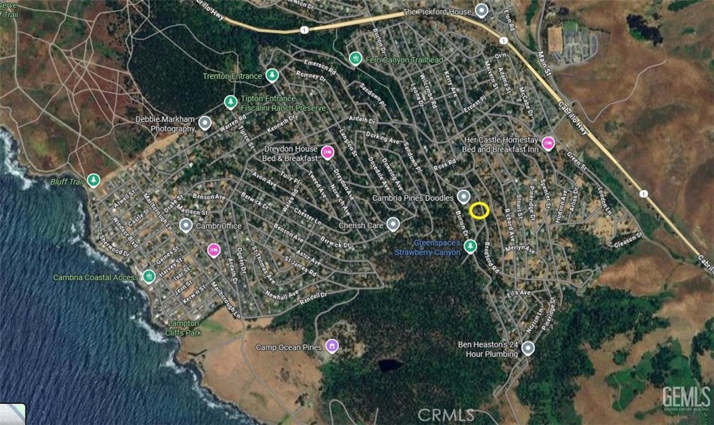 Discover this exceptional vacant lot in the charming coastal town of Cambria, CA, perfectly situated near the beach and iconic Pacific Coast Highway 1. This prime location offers proximity on the ocean making and surrounded by lush landscapes making it an ideal investment opportunity for those seeking a future vacation retreat.
Three APNs to be sold concurrently: All lots should be purchased concurrently: APN: 024-151-020, 024-151-021, and 024-151-009
This unique piece of land offers long-term potential for those with vision and patience