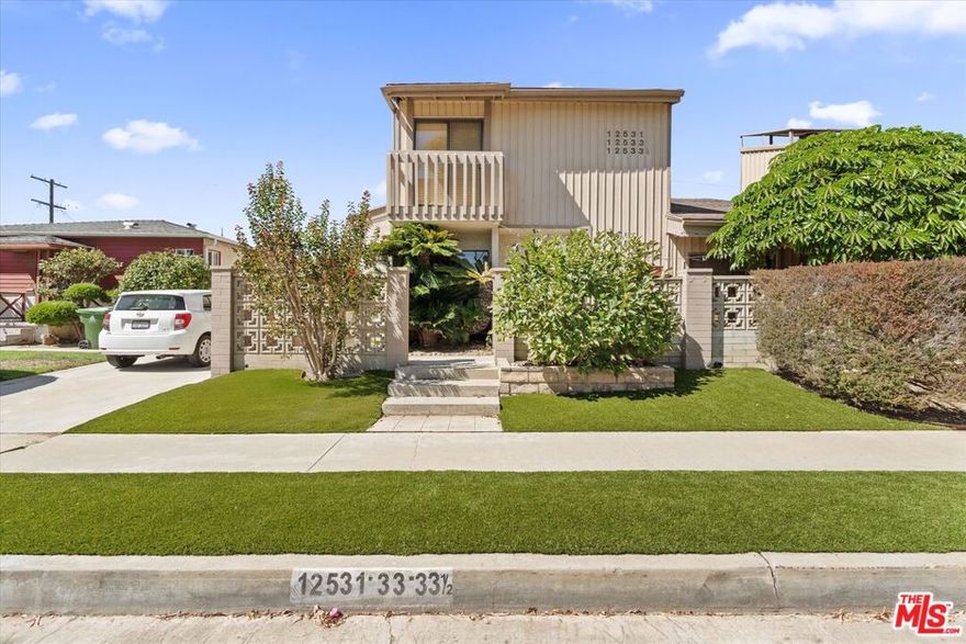 An exceptional opportunity awaits with this well-designed triplex in the heart of the Del Rey neighborhood. Positioned along a wide, landscaped stretch of Culver Boulevard with a tree-lined median, the property offers the feel of a residential side street while maintaining excellent visibility and access. Perfect for investors or owner-users, this versatile property combines comfortable living with multiple streams of rental income. The front unit is a spacious, townhome-style residence with 3 bedrooms and 2 bathrooms, featuring direct access to its own enclosed 2-car garage. Inside, you'll find laundry hookups and a private layout well-suited for an owner-occupant. The two rear units each include 2-car side-by-side parking one with a covered carport and the other with exterior, uncovered spaces. Both units are equipped with their own laundry hookups, and a shared common-area laundry room adds further convenience. With this thoughtful configuration, each unit operates independently, enhancing privacy and rental appeal. The location offers the best of the Westside: close to Marina del Rey, Venice Beach, Playa Vista's tech campuses, and Culver City's vibrant dining and arts scene. Easy access to major freeways and public transit makes commuting seamless while maintaining a residential neighborhood atmosphere. For investors and owner-users alike, 12531 Culver Boulevard presents a rare chance to secure a triplex with exceptional functionality, income potential, and unbeatable positioning in one of Los Angeles' most desirable submarkets.