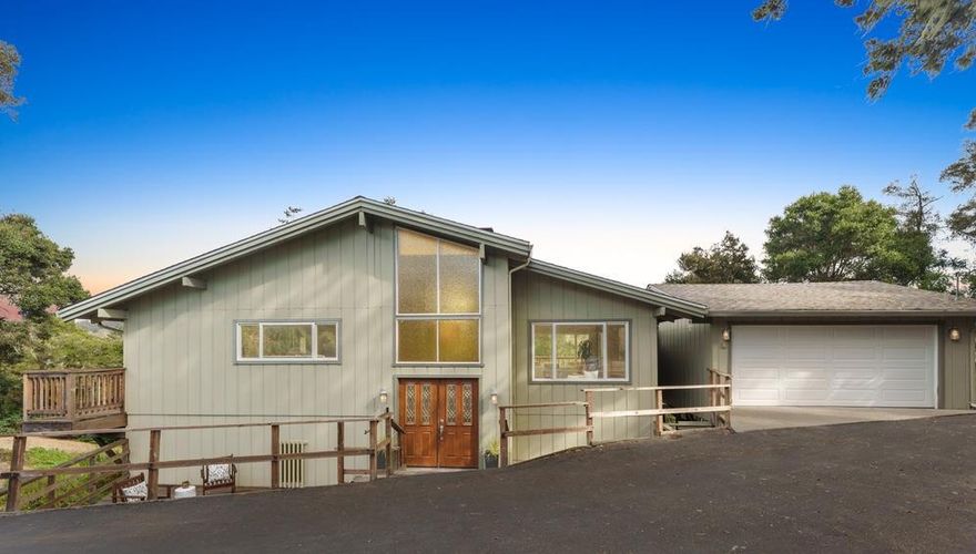 This two-story Aptos home blends character, forest outlooks, and everyday convenience just minutes from town. A bright remodeled kitchen with retro tile welcomes the morning light and flows into a living room defined by open-beam ceilings and a classic brick fireplace that makes an inviting centerpiece. Each of the three bedrooms offers its own sense of individuality, while large windows frame lush greenery that brings the outdoors into focus throughout the home. Two separate decks extend the living space, one off the main kitchen and living area, and another on the lower level. Theyre perfect for barbecues, morning coffee, or simply relaxing among the trees. A second fireplace downstairs enhances the cozy atmosphere during cooler months, while also creating flexible options for work, play, or entertaining. With thoughtful design details, natural surroundings, and a functional layout across two stories, this property delivers both style and practicality. Local coffee shops, grocery stores, and the best of Aptos are just a short drive away, offering a lifestyle that combines comfort at home with easy access to the coast and community amenities.