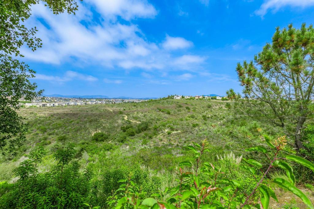 Welcome to your private sanctuary in one of Carmel Valley’s most coveted gated communities, perched at the end of a quiet cul-de-sac with uninterrupted canyon & mountain views. This exquisitely upgraded home offers resort-style living, privacy, & over $300,000 in recent renovations inside & out. Step into a sunlit interior thoughtfully oriented to maximize natural light without the heat. The open layout flows seamlessly from the chef’s kitchen featuring Viking stainless steel appliances, refinished cabinetry, & granite countertops to expansive living spaces adorned with new luxury wood & white tile flooring, plantation shutters, & LED recessed lighting throughout. Outside, the entertainer’s dream backyard awaits: a tranquil retreat with a sparkling pool, spa with waterfall feature, built-in BBQ, gas fireplace, & lush landscaping—all designed for year-round relaxation & unforgettable gatherings. Property Highlights: Gated community with no through traffic Tesla EV charger and 3-car garage with extra off-street parking High-efficiency solar system 360° security system for peace of mind Quiet cul-de-sac location — no road noise Endless canyon views and total privacy Unbeatable Location: Stroll just a half mile to Pacific Highlands Ranch Village, with Trader Joe’s, fitness studios, restaurants, and more. Enjoy walking distance to Top Rated Solana Ranch Elementary, Pacific Trails Middle School, Canyon Crest Academy and Cathedral Catholic High School