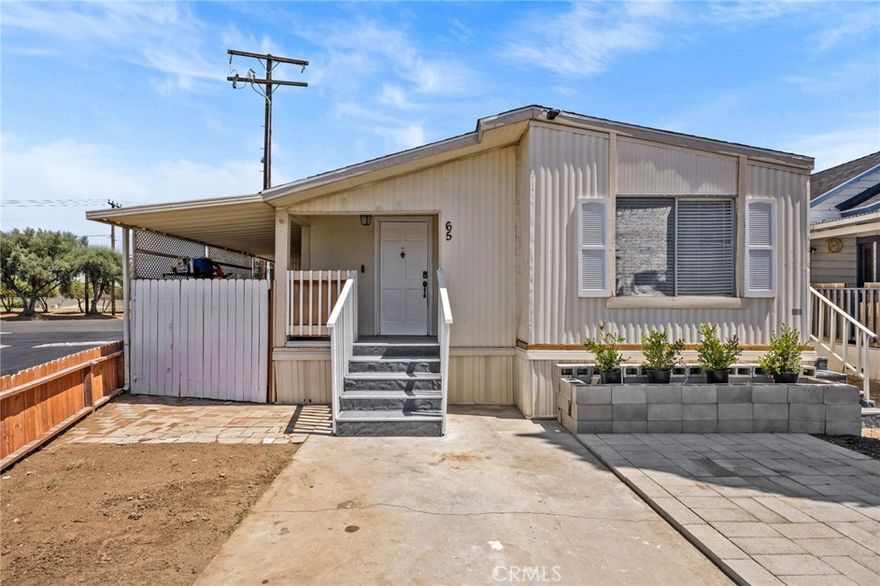 Charming 2-Bed, 1-Bath Manufactured Home on Corner Lot – Move-In Ready!

Welcome to this beautifully maintained 2-bedroom, 1-bathroom manufactured home located in a well-kept, all age, park community. This spacious home features new flooring throughout, a new roof installed in 2024, and fresh interior paint, reflecting true pride of ownership.

Enjoy the covered side patio—with private washer and dryer hookups for added convenience and extra storage. Situated on a large corner lot, the property boasts a fenced yard, offering both privacy and extra space for gardening, storage, or pets.

Additional community amenities include a sparkling pool and an on-site laundry room. With its modern upgrades and prime location within the park, this home is a fantastic opportunity you won’t want to miss!