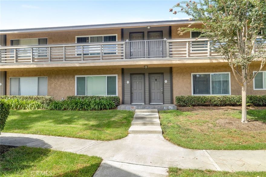 Perfect for a starter home or for someone looking to downsize! This home is in immaculate move in condition! This property is a very desirable, beautiful home in the “Creekside Village" private gated community. REMODELED!! Unit which features an open concept with tons of natural lighting with a large window overlooking the beautiful well-maintained grounds. Beautiful kitchen includes, granite counter tops, stainless steel sink, showcase cabinets, Waterproof laminated flooring, Newer A/C unit, Double pane windows. This spacious bedroom includes mirrored closet doors. 2 Parking spaces are available. HOA fees covered by the Gas+Water+Trash. While dinning enjoy your picture window view while open to your living room for easy entertaining. Enjoy Outdoor Living with all the Community Amenities, four swimming pools and BBQ areas. But this unit is "just steps away" to the Beautiful Community Pool, Covered Patios, BBQ's and Laundry Room. Assigned Carport with extra storage! Close to shopping, restaurants and Parks. You won't want to miss this home, come see today!