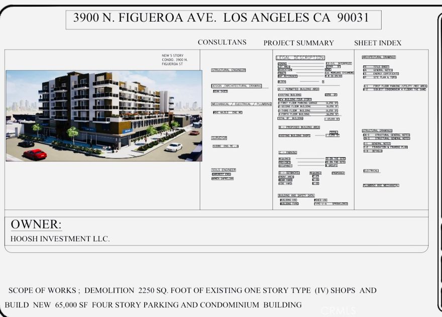 *** Prime Commercial Lot ***Development opportunity to Build Retail stores with MultiUnits or a Large Condominium Complex !!! Amazing 5 ~ Parcels totaling over 21,500 square feet. Exceptional opportunity for a large Franchise Business, this property has Access for a " DRIVE THROUGH" This commercial land offers flexibility and potential for a variety of uses and builds. Build your vision on this prime commercial land with 2 separate entrances on a corner lot for unique access. Offering high visibility and strong traffic counts, maximizing exposure for your business. Ideal for creating a landmark destination located in Highland park with hundreds of cars passing by Figueroa & Marmion Way.  Corner Lot also allows to build a custom 4- story High End Condominium Complex! Owner has Drawings Engineering plans to build 39 Condos and 52 parking spaces on a Large 65,000 square feet 4- Level Building. Currently the property has an Auto Repair shop, Smog check business. Act now to capitalize on this prime commercial land, A true must See!