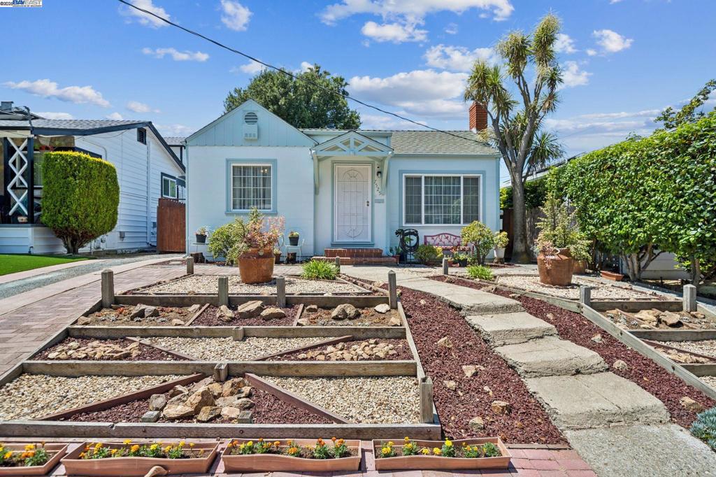 Don’t miss your chance to own this charming and versatile Eastmont Hills Craftsman bungalow. This 3-bedroom, 2-bathroom home perfectly balances original character with key updates. Refinished hardwood floors add warmth throughout, while the upgraded kitchen features quartz countertops and durable vinyl plank flooring. Dual-pane windows boost energy efficiency and comfort. The spacious primary suite opens to a covered rear deck—perfect for relaxing mornings or evening gatherings. A detached garage includes a flexible bonus room, ideal for a home office, studio, gym, or future ADU (buyer to verify). The deep lot offers a private backyard oasis with endless potential for gardening, play, or entertaining. Located near the Laurel District, Montclair Village, Lake Merritt, and outdoor escapes like Joaquin Miller Park and Lake Chabot, this home offers easy access to vibrant city life and peaceful nature. With proximity to the Oakland Zoo and quick access to the Oakland-SF Bay Bridge, this Eastmont Hills retreat blends convenience and tranquility like no other.