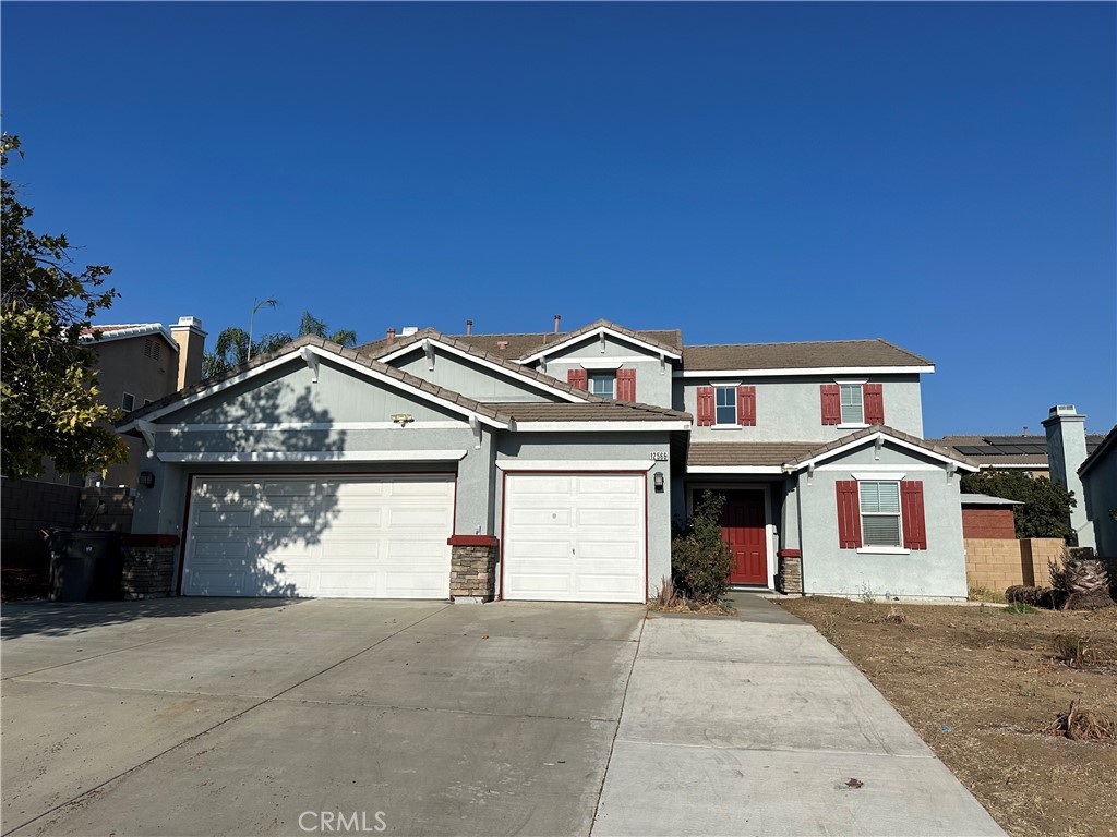 Impressive two-story home in Sunny Moreno Valley , built in 2003 . approximately 3,026 sqft with 5 bedrooms and 3 baths. Ideal for families , it offers a flexible layout including a main-floor office/guest suite, formal entertainment spaces, and an open kitchen flowing into a cozy family room . Upstairs lounge area and generous master suite provide ample comfort. Situated on a large lot with a three-car garage in a quiet neighborhood close to major amenities. A must-see for those wanting a roomy design and functional living. Book your Showing Today . Don't miss this amazing Home. Professional pictures coming soon.