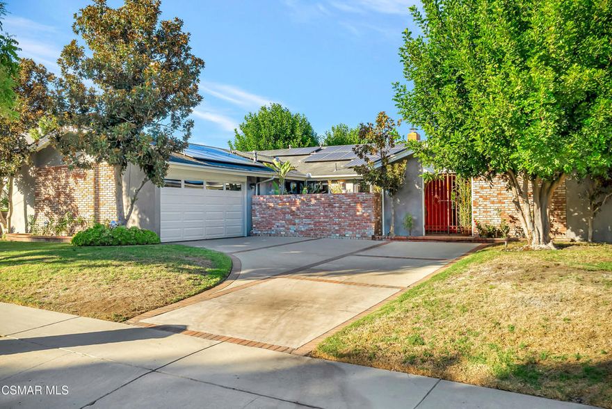 Welcome to this beautifully remodeled single-story home located in one of the most desirable and family-friendly neighborhoods of Calabasas. Thoughtfully updated throughout, this residence offers 4 bedrooms, 2.5 bathrooms, and 2,401 sq ft of living space on an approximately 9,000 sq ft lot -- blending timeless style with functional design.Property will be shown by appointment only. Step through the charming front courtyard and into an open, light-filled floor plan featuring wide-plank flooring, recessed lighting, and elegant contemporary finishes. The warm and inviting interior is perfect for both everyday living and entertaining. The remodeled kitchen showcases quartz countertops, custom cabinetry, stainless steel appliances, and generous prep space -- seamlessly connecting to the main living areas as the central hub of the home. The primary suite provides a peaceful retreat with a beautifully renovated ensuite bathroom, dual vanities, and a spacious walk-in shower, and a generous mega closet. Three additional bedrooms offer flexibility for family, guests, or a home office. One has been transformed into a stylish wine room, easily convertible back to a bedroom if desired. A sleek full bathroom and guest powder room complete the layout. The backyard is a true highlight -- lushly landscaped with mature greenery that creates a serene retreat and complete privacy. Whether entertaining guests or enjoying a quiet evening outdoors, this tranquil setting offers both beauty and seclusion, serving as an ideal extension of the home's living space. Outside, you'll find your own private escape featuring a sparkling pool and spa with a newer heater, a built-in BBQ, covered patio, and plenty of seating -- perfect for hosting gatherings or simply relaxing and embracing the coveted Calabasas lifestyle. Energy-efficient upgrades include a fully paid solar system with a Tesla Powerwall battery, providing both cost savings and backup energy security. Perfectly located just minutes from top-rated Las Virgenes schools, hiking trails, The Commons at Calabasas, and freeway access, this move-in-ready home offers the ideal balance of comfort, location, and lifestyle.