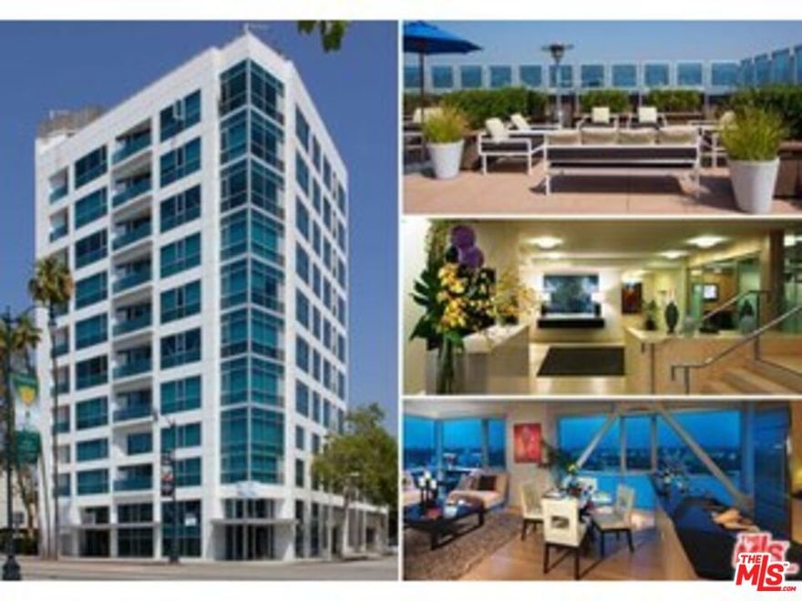 This home and all our listings are available immediately to assist displaced victims from the fires. Available fully furnished and turnkey . Vertical luxury living offering exceptionally designed residences.  BREATH TAKING VIEW of Hollywood Hills!  Recently remodeled unit with new flooring, upgraded kitchens and bathrooms along with frosted doors.  Available furnished or unfurnished.  Located in the most sought location in Beverly Hills and walking distance to shops, restaurants, parks as well as Beverly Hills School District.  Amenities include: On- Site Business Manager, Rooftop Lounge with 360-Degree City Views, Secured Parking Structure, Suite of Resident Services, Resident and guest parking, BBQ Area On Roof Top, Fitness Center with Precor, Cybex and Free WeightsMedia Room with Wi Fi / TV Room / Coffee Bar/Water B. PLEASE TEXT  for fast response or leave a voice message ***Pictures are similar may not be exact***