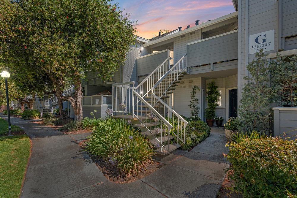 Welcome to this light-filled, move-in ready 2-bedroom, 2-bath, second-story condo in the sought-after gated New Horizons community. Fresh interior paint, stylish LVP flooring, central AC, elegant plantation shutters in the living room, vaulted ceilings, and a private patio surrounded by trees for added privacy create a modern yet serene living space. Enjoy the convenience of an in-unit full-size washer and dryer, and relax by the sparkling community pool on warm days. Perfectly situated for commuters, youre just a short walk to Tamien Caltrain and VTA Light Rail, and only 10 minutes from local shopping, including Whole Foods, Target, and Costco, as well as downtown Willow Glen and downtown San Jose. Easy access to Highways 87 and 280 makes this home the perfect blend of comfort, convenience, and location in the heart of San Jose.
