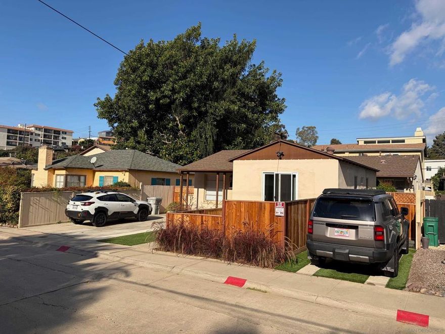 Welcome to 610-12 W Maple St, a rare triplex opportunity in the highly desirable Mission Hills neighborhood, just moments from the vibrant energy of Little Italy and Hillcrest. This versatile property is perfect for owner-occupants or investors seeking strong rental income and a prime San Diego location. 3Units: Each unit- 2 bedrooms, 1 bathroom, and approximately 700 sq ft of well-designed living space. Private Yards: Every unit features its own private yard—ideal for outdoor dining, gardening, space for your pets, or relaxing in the San Diego sunshine. Interior Laundry: Enjoy the convenience of in-unit laundry facilities in all 3 units Renovated & Original: Units 610 and 612 are fully renovated in 2025 with modern finishes, updated kitchens, and natural tile bathrooms Unit 612 1/2 is in original condition, offering a fantastic value-add opportunity. Parking: Each unit has dedicated parking as well as there is plenty of Off-street parking. Unbeatable Location: Nestled in Mission Hills, at the entrance to the Maple Canyon Open Space Nature Persevere, just minutes from Little Italy, Balboa Park, Downtown, and the best of San Diego’s dining, shopping, and nightlife. Current Rents: Unit 610: $3,495 per month (renovated and leased thru Oct 2026) Unit 612: $3,495 per month (renovated and leased through Aug 2026) Unit 612 1/2: $2,125 per month (original condition and currently month to month) Investment: Ideal use-Live in 1 unit and rent out the others or lease all 3 for excellent rental income in a high demand area. Do not disturb existing tenants.