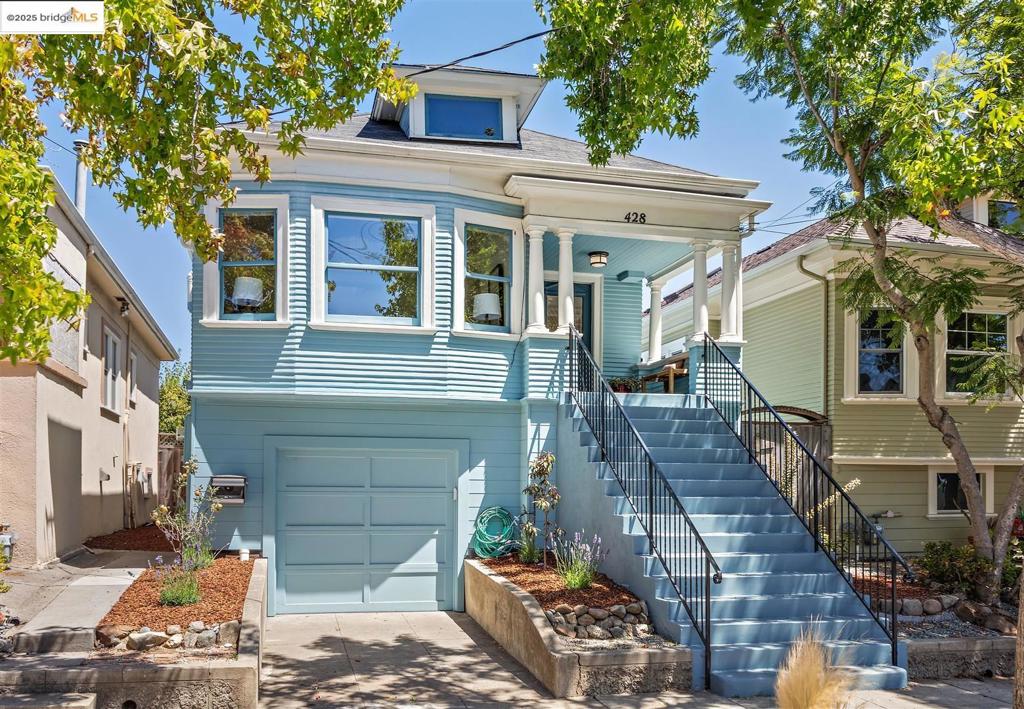 Design-forward with historical period details, this Rockridge Craftsman has exquisite updates that create a sense of movement, calm, and elegance. From the inviting front porch that asks you to sit and stay awhile, enter into the foyer with natural sophistication as you flow into the graceful formal living room, perched above the street, and separated by historic pocket doors that lead into the dining room with Craftsman details like a box beam ceiling, pretty paneling, and a period mantel around the gas fireplace. A big, bright, design-forward kitchen to cook and gather opens to the delightful backyard. As you explore the 3 bedrooms and 2.5 updated bathrooms, you'll have to decide which bathroom is your favorite . . . maybe the chic mocha pink powder room with black penny tile floor, or the earthy Japanese-inspired one. Don't miss the family room, finished garage, and newer foundation and newer mechanical systems that truly make this home move-in ready. A backyard calling you outside with a large patio for entertaining, a blooming garden, and a raised vegetable bed complete this modern Craftsman. 92 WalkScore® and 85 BikeScore™. 3 blocks to BART, Market Hall, and all the popular restaurants and shops on College Ave - welcome to the Rockridge lifestyle.