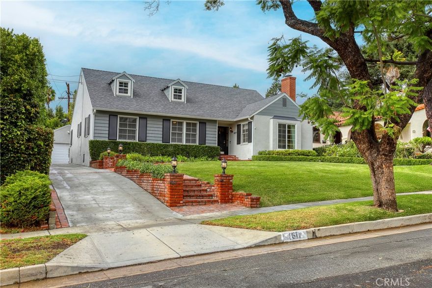 Mr. and Mrs. Hunter were a sophisticated couple that not only purchased this large parcel in a great location in 1950, but they then commissioned a true craftsman, Carl Maginn, to build their family home.  The design is elegant and timeless.  The current Owners have been diligent stewards during their tenure of over 25 years in this special home.  



The floor plan is perfect with three bedrooms, two baths, and a large family room.  The formal entry opens to the grand formal living room with gorgeous double hung windows, detailed wood trim, an exquisite fireplace, and preserved original hardwood floors.  The dining room is formal as well and features a built-in, work of art glass cabinet.   The family room is quite spacious with its own fireplace and dining area that looks out over the large rear grounds.   The newly remodeled kitchen has quartz counters, stainless appliances, gorgeous cabinetry, and  opens via glass sliders to a covered loggia for outdoor entertaining with its own fireplace, flatscreen, and bar. 



The central hall leads to each of the three large bedrooms and both baths.  The primary suite enjoys a large bedroom and its own primary bath.  In the central hall there is a drop-down ladder to the huge attic space for storage.  The detached garage also has a large storage space above it via a drop-down ladder as well.  There is also a wonderful home office that has been built onto the back of the garage with its own HVAC system.  The 60 by 180 lot provides a huge, private rear yard.  Just a few of the additional features include central air and heating, updated 200amp electrical panel, a new roof from 2022, and all just a short distance from Brand Park and Library.