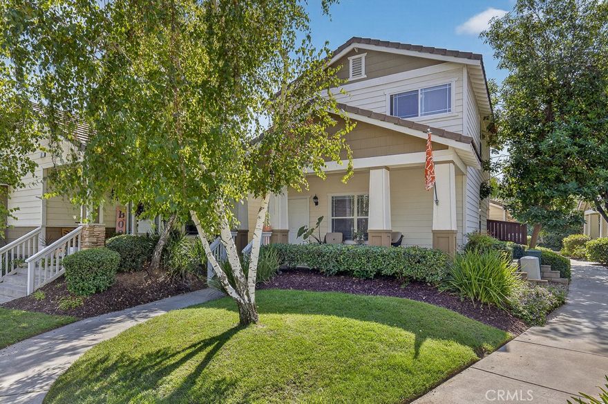 Delightful light bright immaculate home in quiet well kept PUD. Excellent design with a number of upgraded features  including newer flooring and newer Stainless Armoire style refrigerator.  Both east and west fences were replaced within the past year.  Garages are located behind the homes and accessed through gated drive leaving the front approach unencumbered.  Located near Arrowhead Christian Academy with quick access to Loma Linda University Medical Center.  Easy access to the freeway, expedites commuting,  shopping and entertainment. Very reasonable HOA fee and proactive management insure the common areas and residences are well maintained. A property you will be proud to call home.  Don't Delay, Call Today!