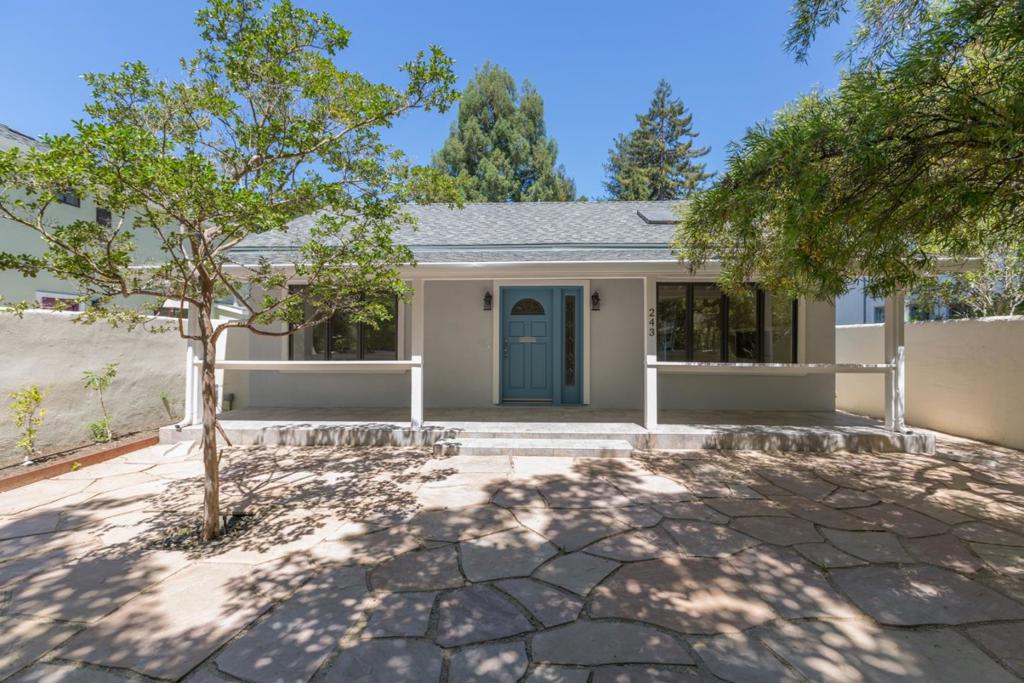 Completely remodeled home on large lot conveniently located in Old Palo Alto in a 5 unit development, within a short driving distance to downtown. A one-story 2 bedroom, 2 bath home at approximately 1100 sq ft. This home includes kitchen with granite counters, gas stove, refrigerator and dishwasher. Home offers gas starter fireplace. Central A/C. Washer and dryer are provided. An unattached bonus room with a full bathroom is also included with home. New engineered hardwood floors throughout. One private, automatic garage space and one parking space in front of bonus room garage door (one car charger outlet). NOTE: This house itself has only one bathroom. Bonus room has its own full bathroom. New bathrooms, new kitchen, new windows, new roof, new electrical, new plumbing with high end finish materials along with heating/air conditioning. -No pets, no smokers -Tenant pays gas, electric, water and trash