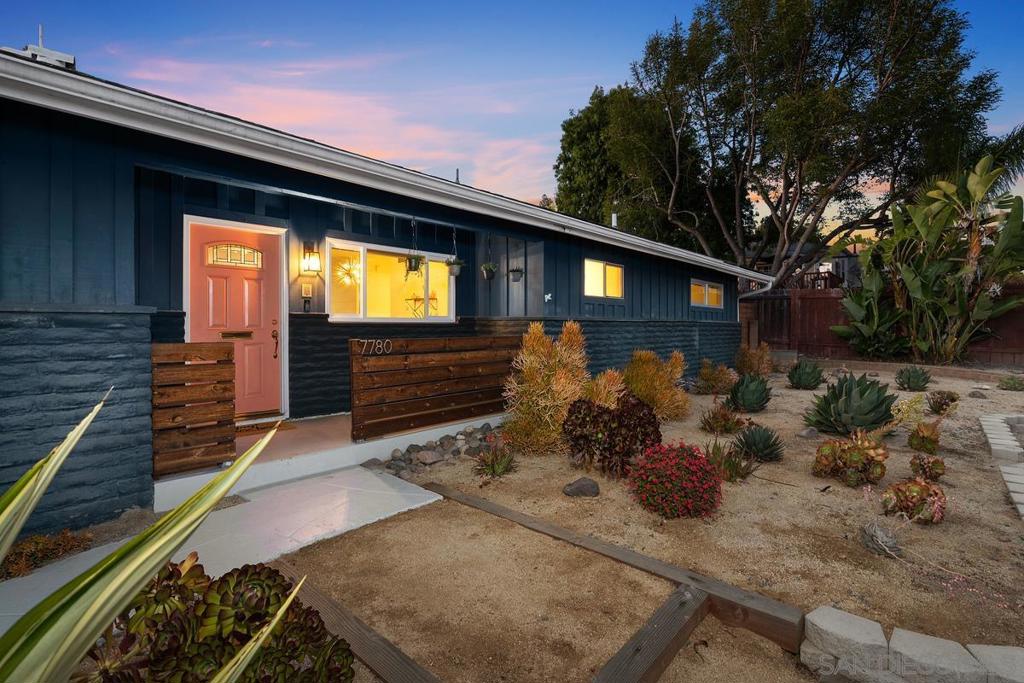 Enjoy the La Mesa lifestyle in this 3 bed /1.5 bath, SINGLE STORY home full of mid-century glam. Lovely, drought-resistant landscaping is displayed throughout the front yard, while a private, fenced-in retreat awaits you in the back. Delight in outdoor dining at the covered patio, drinks by the firepit and then take a dip in the saltwater hot tub before going inside to cozy up by the fireplace or cool down in the A/C. Walking distance to schools, 10 minute walk to the "secret stairs" and only a 20 minute walk to La Mesa Village with trolley access, dining and shopping. Both the front and back are maintained by a Rachio smart gardening system, there are dual pane Milgard windows installed throughout the majority of the home, freshly stained full fencing around the rear of the property, turf by the hot tub, grass in the backyard, an upgraded 125 amp electrical panel, with a 100 amp subpanel in the garage (should the buyer choose to install solar and/or a tesla charger), upgraded ABS plumbing throughout the majority of the home (including the mainline), laminate in the livingroom and kitchen & carpet in all three bedrooms, Ring doorbell and Ring security system, Nest System to control the heating and A/C - even a sauna in the bathroom! This beautiful and stylish home is the gem you've been waiting for! Enjoy the La Mesa lifestyle in this 3 bed /1.5 bath, SINGLE STORY home full of mid-century glam. Lovely, drought-resistant landscaping is displayed throughout the front yard, while a private, fenced-in retreat awaits you in the back. Delight in outdoor dining at the covered patio, drinks by the firepit and then take a dip in the saltwater hot tub before going inside to cozy up by the fireplace or cool down in the A/C. Walking distance to schools, 10 minute walk to the "secret stairs" and only a 20 minute walk to La Mesa Village with trolley access, dining and shopping. Both the front and back are maintained by a Rachio smart gardening system, there are dual pane Milgard windows installed throughout the majority of the home, freshly stained full fencing around the rear of the property, turf by the hot tub, grass in the backyard, an upgraded 125 amp electrical panel, with a 100 amp subpanel in the garage (should the buyer choose to install solar and/or a tesla charger), upgraded ABS plumbing throughout the majority of the home (including the mainline), laminate in the livingroom and kitchen & carpet in all three bedrooms, Ring doorbell and Ring security system, Nest System to control the heating and A/C - even a sauna in the bathroom! This beautiful and stylish home is the gem you've been waiting for! Equipment: Dryer,Garage Door Opener, Washer Sewer: Sewer Connected Topography: LL,GSL