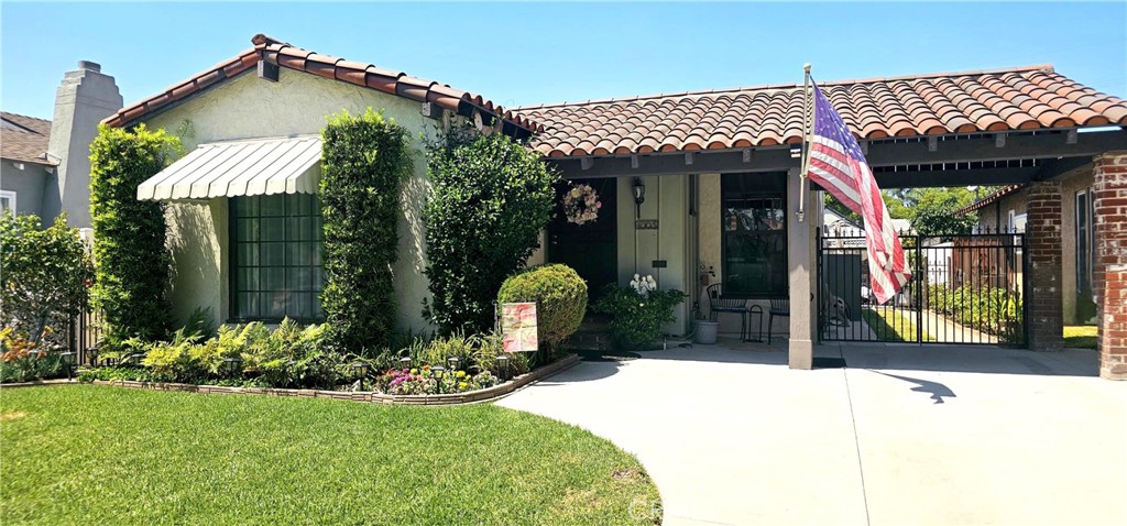 Charming 1932 Spanish-Style Gem in Alhambra’s Historic Emery Park –A Must See!
Step into timeless elegance with this beautifully preserved Spanish-style residence, nestled in the heart of Alhambra’s coveted Emery Park Tract. Built in 1932, this single-story home blends rich historic character with modern upgrades, including central AC/heat and fully updated electrical and plumbing systems replaced in 2005.
From the red-tile roof to arched doorways, exposed wood-beam ceilings, textured walls, and a cozy wood-burning fireplace in the living room, every detail reflects the enduring charm of classic Spanish architecture.
The step-down living room welcomes you with its dramatic original beamed ceiling and an abundance of natural light. Adjacent is the formal dining room—also adorned with a wood-beamed ceiling—offering an elegant setting for gatherings and entertaining.
The home features two bedrooms and a full bath, providing comfort and privacy. The updated kitchen boasts custom cabinetry and leads to a convenient indoor laundry room.
A standout feature of this property is the expansive bonus room—approximately 400 sq. ft. (not included in living space) with its own original 1932 brick fireplace (decorative) and wood-beamed ceiling, offering incredible potential as a studio, home office, or guest retreat.
The 5,248 sq. ft. lot includes a long driveway, detached two-car garage, and a private, fenced backyard—perfect for outdoor entertaining, gardening, or simply relaxing under the California sun.
Located on a serene, tree-lined street, this home is minutes from Alhambra’s top dining, shopping, parks, and schools. Don’t miss this rare opportunity to own a beautifully maintained piece of architectural history, updated for modern living.
Schedule your private tour today—this Spanish-style treasure won’t last long!