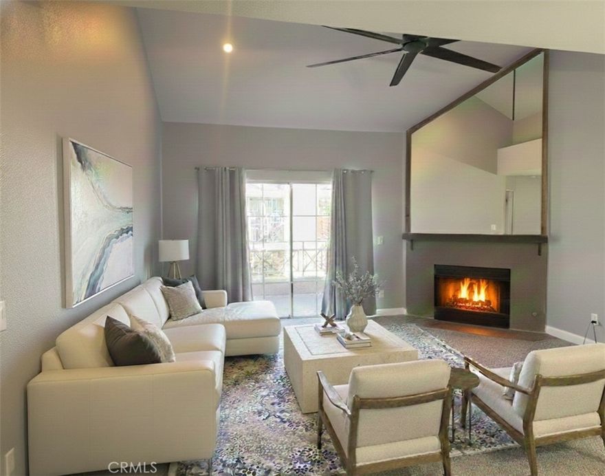 Valencia turnkey condo in Santa Fe community offers 2 bed/bath suites, open floor plan with high ceilings leading to your family room with fireplace, dining area and modern kitchen. Enjoy your private balcony. Included are: stainless steel refrigerator, gas range, dishwasher and quality berber carpet. Stackable washer and dryer are also included. Located on the second floor, this corner unit is a must! It comes with a two car side-by-side detached garage with clickers. Centrally located in Valencia near Westfield Town Center offering phenomenal shopping
and dining! Just down the street from College of the Canyons and CalARTS while staying tucked away in a lovely neighborhood. Easy access to the 5 freeway!
Whether you're a first-time home buyer or looking for the perfect investment property, this is the place for you!