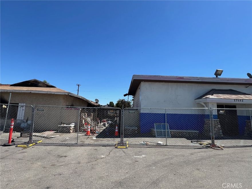 MULTI-USE Potential! C-P-S Zoned Lot on US-74—Build Your Commercial Dream! Seize the future of Menifee with this exceptional Commercial-Professional/Services (C-P-S) zoned lot. Situated for maximum visibility and convenience on US Highway 74, this 0.33-acre property offers a premier redevelopment site. Following a recent fire (June 2025), the seller is conducting a swift Probate Sale and has priced the property sharply at $248,800 for a fast cash transaction. The existing structures must be redeveloped, giving you the power to design a new vision for a retail center, office space, or mixed-use project (subject to City approval). Prime location, flexible zoning, and priced to move—this is a developer's dream canvas!