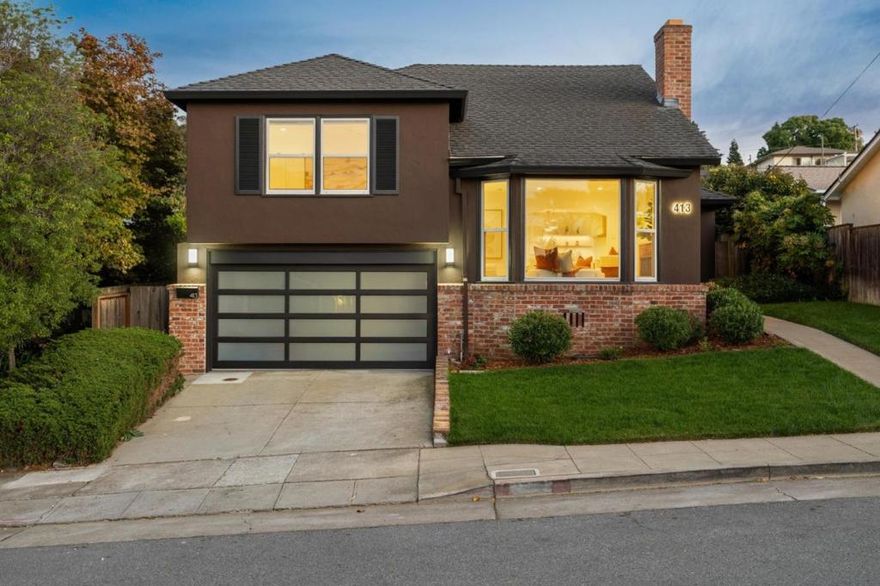 Experience modern sophistication at 413 36th Avenue, a beautifully updated single-family residence nestled in one of San Mateo's most coveted neighborhoods. This exceptional home offers a harmonious blend of comfort, style, and functionality, ideal for those seeking a refined lifestyle in a prime Peninsula location. Step inside to discover three spacious bedrooms, a beautifully appointed full bathroom, and a half bath. Upstairs, you'll also find a generous flex space that offers endless possibilities-perfect as an additional bedroom, home office, or a family room tailored to meet your lifestyle needs. The outdoor space is equally impressive, featuring a sun-drenched backyard with manicured lawn, a covered patio ideal for elegant entertaining, and mature trees that create a serene sense of privacy. Whether you're hosting al fresco dinners or enjoying a quiet afternoon in the garden, this outdoor retreat is designed for relaxation and refined living. Located just minutes from top-rated schools, Hillsdale Mall, fine dining, and picturesque parks, this residence offers both convenience and prestige. Don't miss this rare opportunity to own a truly distinguished home in the heart of San Mateo.