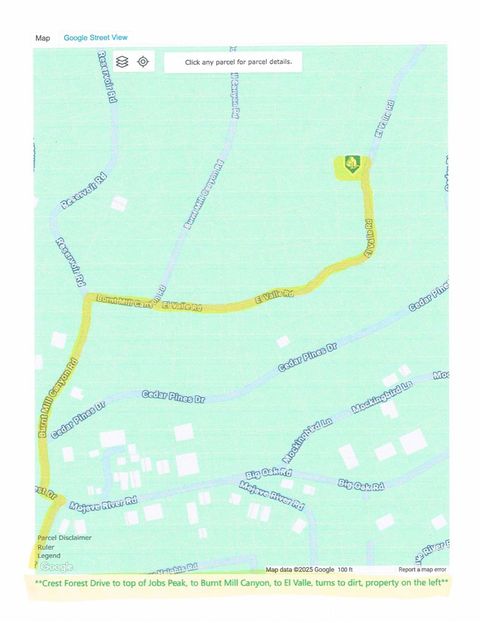 0 El Valle Cedarpines Park CA 92322