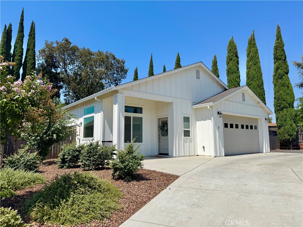 Four year newer home in a eight home development. Great location near schools and Upper Bidwell Park . This home was built in 2021 on on of the larger lots in this development and room to
make your own !1Low maintenance with drought resistance landscape. Primary bedroom has a walk-in plus a secondary closet.
Granite counter tops in the kitchen plus the bathrooms
The home has many extras , such as six Ceiling fans throughout the room, a Granite Island in the kitchen for cooking ease !
and the Big One is this home has OWNED Solar !!!!------the monthly PGE cost Is in the range of $25:00 Per !!!!
Come see this home you will like what you see.