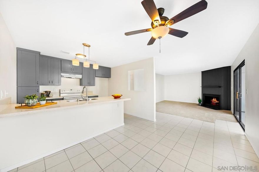 Step into this spacious turn-key 2-bedroom, 2-bathroom condo, located in the heart of San Diego! Offering fresh new interior paint, newly installed carpet, updated light fixtures, professionally glazed showers + tub, an upgraded kitchen including newer cabinetry & counters, and more! Sunlight floods the space through well-placed windows, highlighting the open layout. The primary bedroom offers an en-suite bathroom, while the second bedroom features a spacious walk-in closet. Parking includes a private 1-car garage with extra storage for personal property, plus an additional open parking space. This excellent location offers easy access to local beaches, shopping, dining, Downtown nightlife, San Diego Bay, Coronado, transportation, freeway access, and the airport. For those in the service, MCRD, North Island, and the Naval Base are just minutes away. Don’t miss the opportunity to make this centrally located, move-in-ready condo your new home!