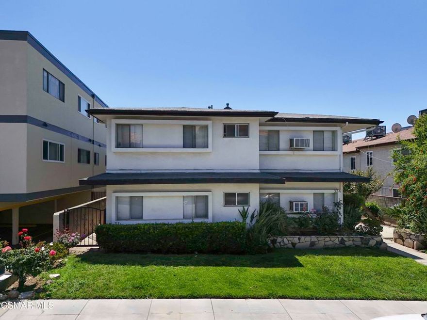 The E. Santa Anita Ave Residences present a rare value-add opportunity in one of Burbank's most desirable rental corridors, just south of Glenoaks Blvd. This 8-unit, 6,001 sq. ft. building sits on an oversized 8,978 sq. ft. lot and features an efficient mix of two 2BR/1BA units and six 1BR/1BA units. Units have already been modernized with stainless-steel appliances, wood flooring, and upgraded bathroom vanities. Ownership has also completed major system upgrades, including electrical, reducing near-term maintenance exposure for a new investor. Built in 1957, the property is subject to AB 1482, allowing approximately 8% annual rent increases. Eight parking spaces (including tandem), and a rear garage with ADU conversion potential, this asset offers multiple avenues for forced appreciation. This is an exceptional chance to acquire a trophy multifamily asset in a prime, low-vacancy Burbank neighborhood with strong long-term fundamentals. All of the units have been renovated.There are 8 parking spots. NOI is at $188,878 running at 17% for expenses (Excluding property taxes)
