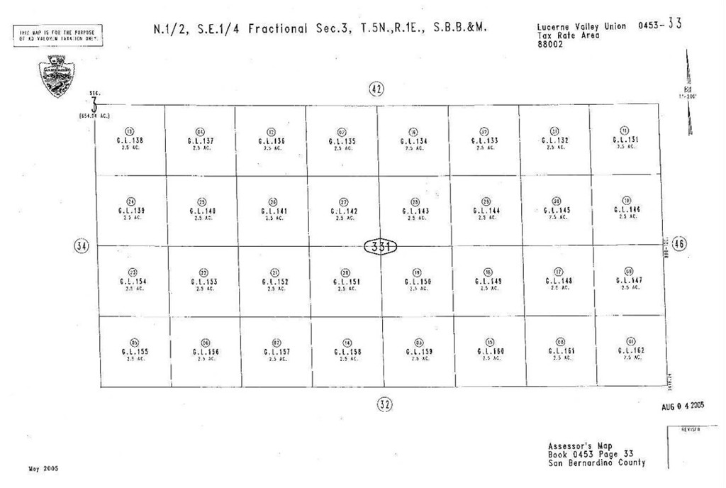 2.5-Acre Vacant Land in Lucerne Valley, Prime Investment or Off-Grid Living Opportunity Escape to wide open spaces with this 2.5-acre vacant land parcel nestled in the serene high desert of Lucerne Valley, California. Surrounded by panoramic views of the San Bernardino Mountains and vast desert skies, this flat and buildable lot offers the perfect blank canvas for your dreams, whether you're planning an off-grid homestead, a weekend retreat, or a long-term investment. Just a short drive to Big Bear Lake, Apple Valley, and Barstow, Lucerne Valley offers privacy without total isolation. Ideal for those looking to invest in Southern California land, live off the grid, or hold property in a growing desert region.