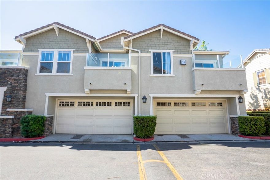 Welcome to Brighton at Etiwanda, where style meets convenience in the heart of Rancho Cucamonga! This beautifully updated 2 bedroom, 1 bathroom corner unit condo offers a modern, open concept layout with all the right touches. Step inside to a spacious living room that flows seamlessly into the kitchen and dining areas, perfect for both everyday living and entertaining. The kitchen features crisp white cabinetry, a breakfast bar for casual dining, and plenty of counter space. Enjoy meals in the dedicated dining area or step out onto the private balcony just off the dining room for a breath of fresh air. The primary bedroom offers its own private balcony, creating a peaceful retreat to relax and unwind. The home is enhanced with wood-look tile flooring throughout, adding a clean, contemporary vibe; a brand new Ac unit allows for year round comfort;  and a detached 2 car garage provides plenty of parking and storage. Ideally located just 1 mile from Victoria Gardens, you’ll have premier shopping, dining, and entertainment right at your fingertips, plus quick access to the 15 freeway for easy commuting. This is a rare opportunity to own in one of Rancho Cucamonga’s most sought after condo communities!