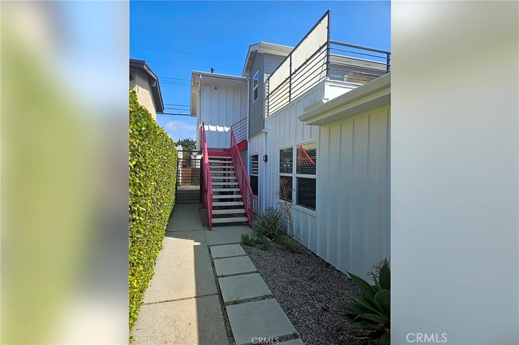 Beautifully updated, expanded and modernized in 2018, gated, in prime Venice location steps to Abbot Kinney and the great entertainment areas of the Silicon Beach. This gorgeous unit is bright and inviting with an open floor plan, is an upper rear unit of a duplex, offers 1 ensuite bedroom with vaulted ceiling and large closet, 2nd bedroom (carpeted) has use of 2nd bath in hallway. Enter the living room with a cozy, corner gas fireplace, kitchen/dining area, fitted with stainless steel appliances, beautiful features of vaulted ceilings with recessed lights, lots of newer windows, that bring the light in. Enjoy al fresco dining or just relax in the spacious outdoor sun deck(*) with above rooftops views. Flooring is vinyl planks except for hallway and 2nd bedroom which are carpeted. Unit benefits of tankless water heater and central AC/heat. Provides stackable W & D inside unit located in hall closet, 1 car finished garage with electric car charger + 1 car open space parking, internet wired. Tenant pays all utilities, owner pays for the gardener. Photos shown partially staged, not a reflection of current tenant's furniture.