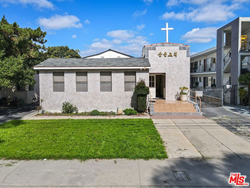 Rare opportunity to obtain a very flexible space in the heart of bustling Glendale.  This beautiful church property is a located on a quiet street in Glendale, just a half a block from shopping on Central Ave. Zoned for multifamily, the potential uses include a school, daycare, group living, multifamily units, a large single family home, a redevelopment play, or continue as a church. The options are up to you! The church includes the main sanctuary, a lobby with 2 bathrooms, a kitchen, a large dining/classroom area, and offices with an additional bathroom in the rear. There is also a detached finished storage building that could be repurposed for any number of uses. This approximately 3000' main building sits on a large nearly 7300' lot. plus an approximately 500' detached storage building that could be perfect for a conversion to ADU, garage, or whatever you have in mind. Located on a quiet street within a block of shopping.