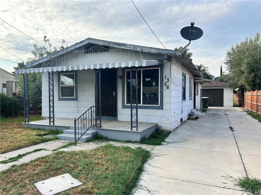 Charming 2-bedroom, 1-bath home in San Bernardino, being sold as-is. This property offers great potential with a detached garage, perfect for a future ADU conversion (buyer to verify). The home sits on a good-sized lot, providing space for parking, outdoor living, or expansion opportunities. Whether you’re a first-time buyer looking to build equity or an investor searching for a promising project, this property is full of possibilities. Conveniently located near schools, shopping, and freeway access.