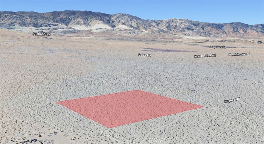 10.00 acres zoned Residential Vacant Land ready for your vision. Land parcel identified by APN:0449-094-05-0000. No situs address assigned by county; address shown is for MLS input only. GPS coordinates: 34.426041, -116.830637. Buyer to verify zoning, permitted uses, and utility availability.