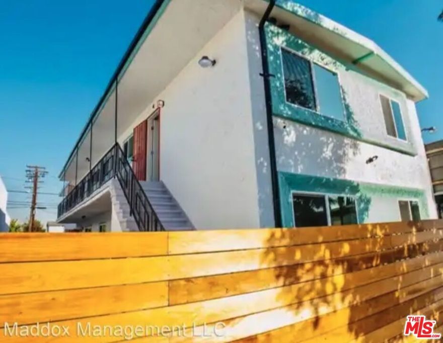 2nd floor unit. 2 bedroom 1 bathroom 1 gated parking space.