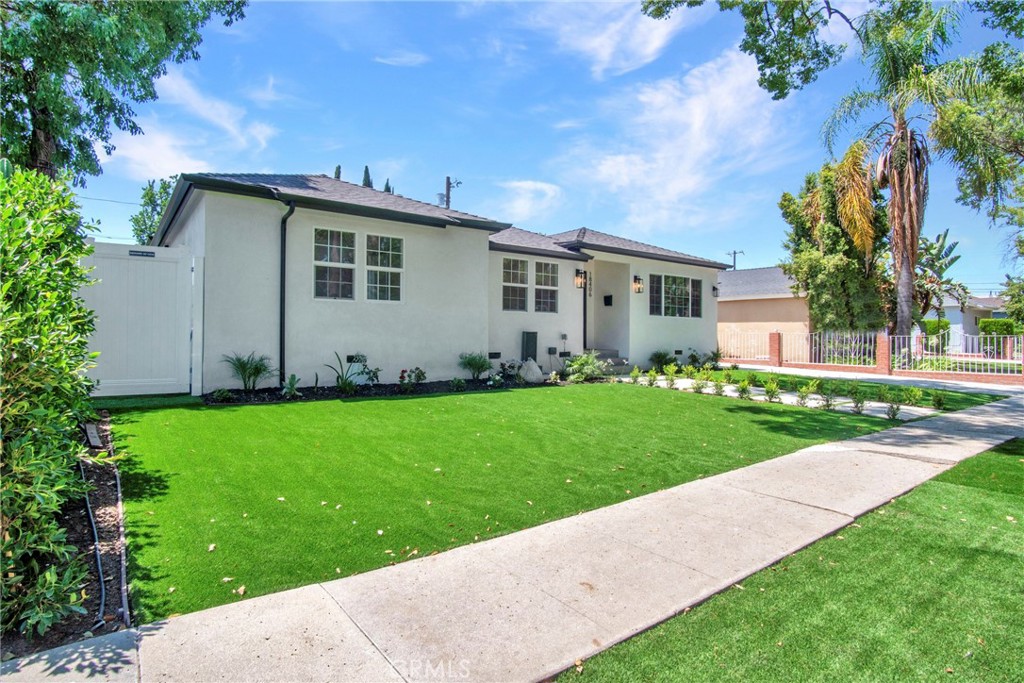 Discover this stunningly remodeled gem nestled on a charming street in Tarzana! This property features a beautifully updated main home offering 3 spacious bedrooms and 2 modern bathrooms across approximately 1,450 sq ft of open-concept living. Step inside to an inviting floor plan that seamlessly blends a stylish dining area, an elegant kitchen, and a comfortable living space — perfect for both relaxing and entertaining.
Adding incredible value, the property also boasts a brand-new, fully permitted ADU completed in 2025. This separate 829 sq ft unit offers 2 bedrooms and 2 bathrooms, making it ideal for multi-generational living or as an excellent income-producing rental. ADU has separate electricity meter.
With a combined total of roughly 2,297 sq ft, this is truly the best-priced home and ADU combination currently available in Tarzana. Don’t miss the opportunity to own this versatile and beautifully crafted property!