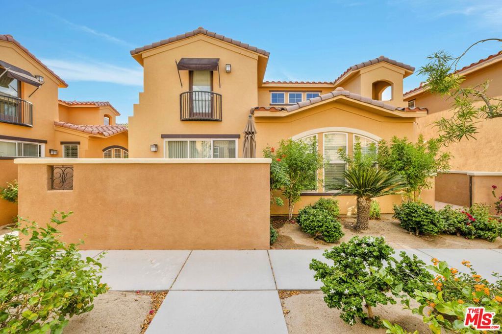 Move in ready Single Family residence located within the private gates of the Codorniz community. Minutes from world renowned golf resorts, Old Town La Quinta, The Living Desert Zoo and El Paseo Village shops with amazing dining. This newer home features 3 bedrooms, 2.5 bathrooms, an attached 2-car garage, laundry room, spacious kitchen and open floor plan with vaulted ceilings. Large patio off the dining room with privacy is perfect for evening entertaining, enjoying the outdoors and taking in the surrounding mountain scenery. Stone countertops adorn the bathrooms. Move-in ready and fully furnished this space is ideal for a family or couple looking to enjoy the desert lifestyle and the many activities La Quinta has to offer. Primary suite with a private balcony and walk in closet and on-suite bathroom with dual vanity's. 2 additional bedrooms upstairs both with spacious closest's and one with a Juliet Balcony. This private community includes access to a heated pool, spa, tennis court, fitness center, private cabanas, outdoor lounge with fireplace and built in BBQs. Enjoy the comfort of a resort lifestyle in La Quinta. Includes Basic cable and internet.
