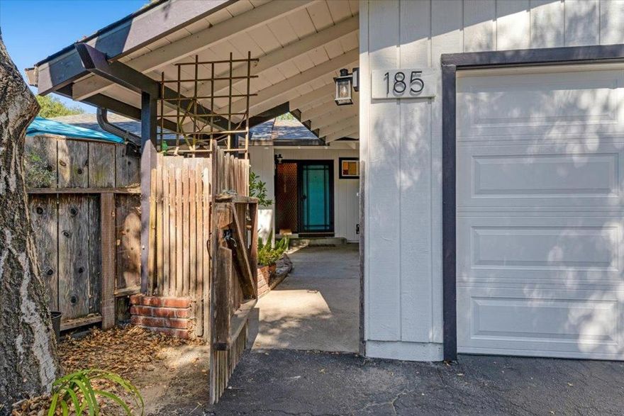 UP TO $20,000 SELLER-PAID 2-1 BUYDOWN! Save over $1,100/month Year 1.* Perfect for first-time buyers, remote workers, or anyone planning to refinance. Contact listing agent for payment examples.  Trade the coast for the mountains at 185 Woodston Way. Mid-century charm meets modern convenience in Ben Lomond.  For Remote Workers: 100 sq ft bonus room with electricity is your private office with mountain air and zero commute. Fast internet available.  For Nature Lovers: Minutes from redwood trails, Henry Cowell State Park, and downtown Ben Lomond. Fully fenced yards give you outdoor space.  Move-In Ready: New roof (2023), septic (2022), windows (2021), gutters (2022), appliances (2021-2024), water heater (2019). Freshly paved roads (2025).  The Space: Vaulted exposed wood ceilings. Natural light. Valley views. Two-car garage plus parking for four vehicles. Natural gas.  The Freedom: No HOA. Mountain living at a price that works, especially with $1,100/month savings Year 1.  3 bed | 2 bath | 1,224 sq ft | 9,148 sq ft lot | Built 1962  Contact Shaye Carter for showings and pre-qualification.  *Example: 3% down, 6.125% rate. Buyer qualifies at note rate.