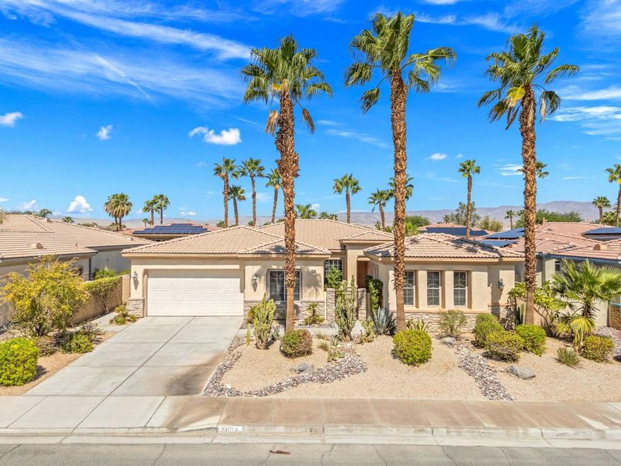 Gorgeous, Large 4 bedroom Pool Home for rent in Palm Desert!  Available for the months of January 1st through April 30th 2026.  This Beautiful home has it all!  Very spacious, very clean, open floor plan boasting formal dinning room, large kitchen with a large Island, large family room, amazing and relaxing backyard fully landscaped with a beautiful pool and spa.  This home has it all and all located conveniently close to world class golf courses, Acrisure Arena, shopping, world class restaurants, entertainment, Tennis and Pickleball Courts, hiking trails and much more.