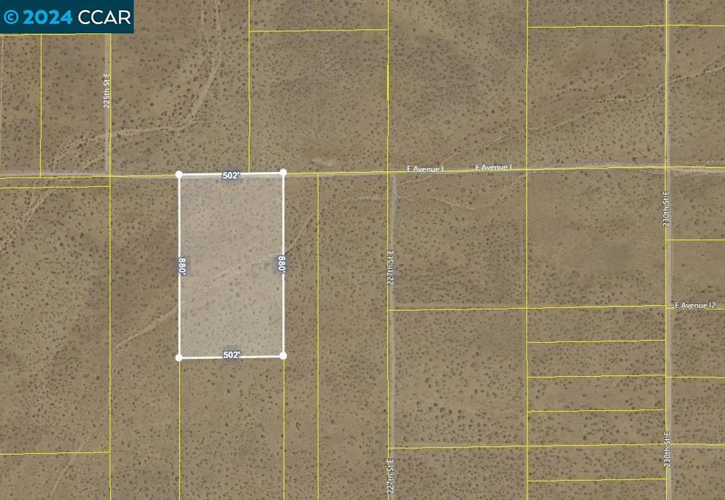 10.00 acres of rural investment land in Hi Vista /East of Lancaster. Located approx. 4.50 miles E of Lake Los Angeles and 3.50 miles west of western San Bernardino County line. Nearest paved road are Ave. J and 240 St. E. Nearest powerlines appear to be on Ave. J approx. 1.0 miles to the north. Water lines may also be available on Ave. J (has not been verified). Surrounding area is undeveloped land. Topography is flat. Wide-open space with awesome views. All data is provided without verification or warranty. Buyer to verify all data and suitability for Buyer's intended use. SALE PRICE, TERMS ARE SUBJECT TO FINAL APPROVAL OF BANKRUPTCY COURT. CALL LISTING BROKER FOR DETAILS.