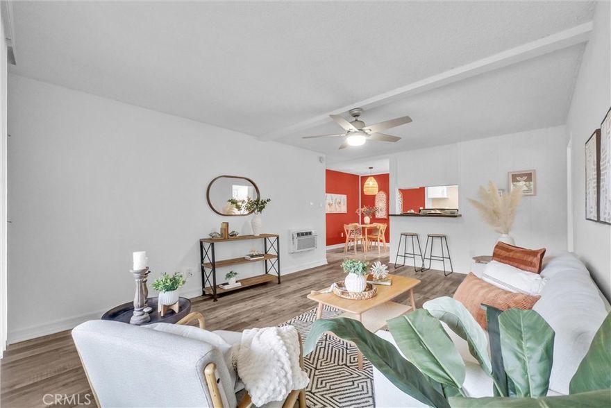 Welcome to this beautifully renovated 1-bedroom, 1-bathroom condo, perfectly positioned on the first floor in a prime location within the highly sought after community of Macarthur Village. The home features an updated kitchen with modern finishes and a refreshed bathroom, creating a comfortable and move-in-ready space. No-stairs entry and a 2 convenient designated carports just steps away. A cozy front porch extends the living area and offers the perfect spot to relax and enjoy the peaceful surroundings. The gated community includes a pool, spa, and clubhouse for an elevated lifestyle. The location is unbeatable, just minutes from South Coast Plaza, close to the Segerstrom Center for the Arts, and a short drive to John Wayne Airport, with easy freeway access for seamless commuting throughout Orange County.
This charming condo combines convenience, modern updates, and an exceptional setting in one of the most desirable areas of Orange County.