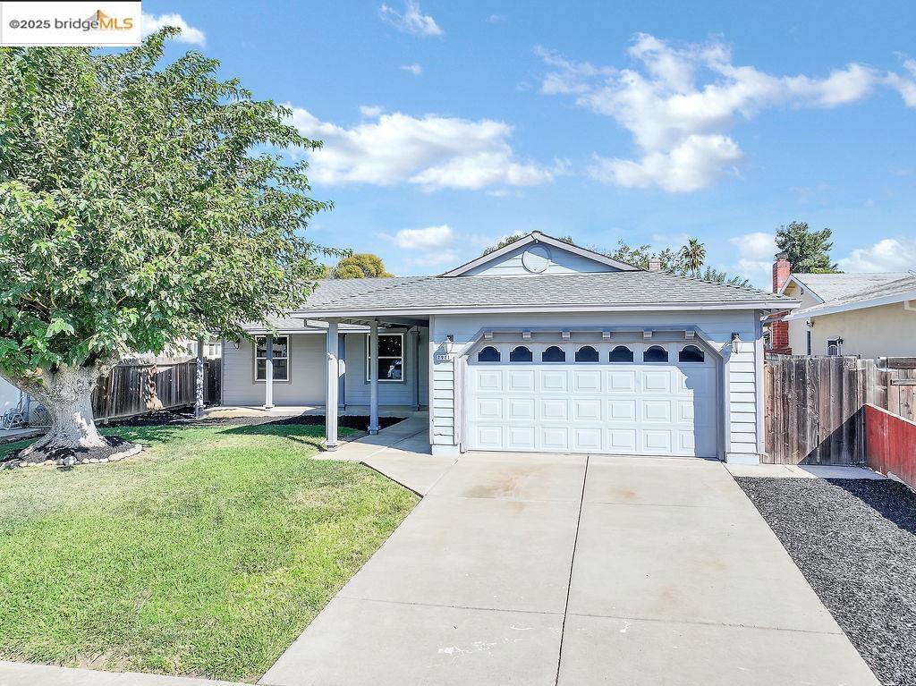 What a great value! Nicely updated and move in ready. Terrific open concept floorplan with an eat in kitchen and opens to the living / family room. Sliding doors at both the family room and master bedroom opens to the very private backyard with deck that is just waiting for your personal touches. Stone counter tops and laminate flooring, plus new carpet in the bedrooms and quartz vanity tops in the bathrooms. Central A/C and heat with ceiling fans and other nicely upgraded fixtures throughout. Freshly painted, sparkling clean and move in ready, come see for yourself!