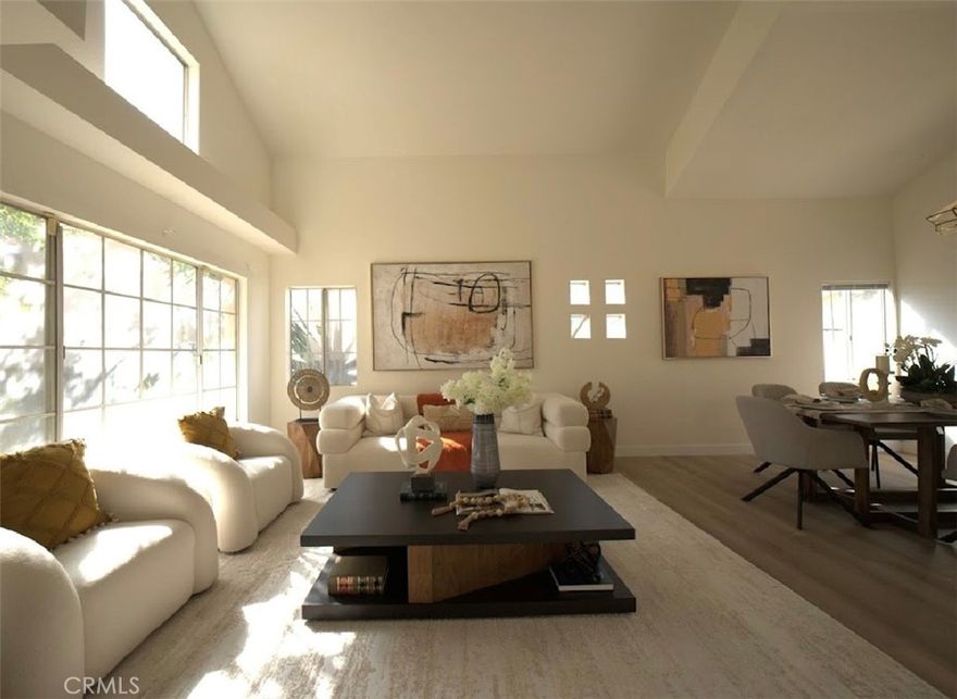 Welcome to this beautifully updated 4-bedroom, 2.5-bathroom single-family home, perfectly situated on a quiet cul-de-sac in North Moreno Valley. Offering approximately 1,767 sq ft of living space on a 6,098 sq ft lot, this home blends modern upgrades with comfortable living. Step inside to discover fresh new interior paint throughout, creating a bright and airy atmosphere. The spacious living room features high vaulted ceilings and abundant natural light, seamlessly connecting to the dining and family areas — ideal for entertaining or everyday living. Enjoy the brand-new kitchen, completely remodeled with modern cabinetry, quartz countertops, elegant tile backsplash, and new stainless-steel appliances — perfect for the home chef. All bathrooms have been fully renovated, showcasing new vanities, upgraded fixtures, stylish tile work, and contemporary lighting, giving each space a luxurious touch. The primary suite provides a private retreat with an ensuite bathroom and ample closet space. Secondary bedrooms are roomy and versatile, ideal for guests, children, or a home office. Step outside to a spacious backyard, ready for your personal landscaping vision — whether it’s a patio, garden, or play area. The attached two-car garage and wide driveway offer convenient parking. This is the perfect home for those seeking a balance of modern comfort and suburban peace — ready for you to move right in!