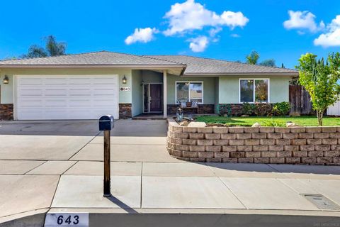 643 Kimball Street Escondido CA 92027