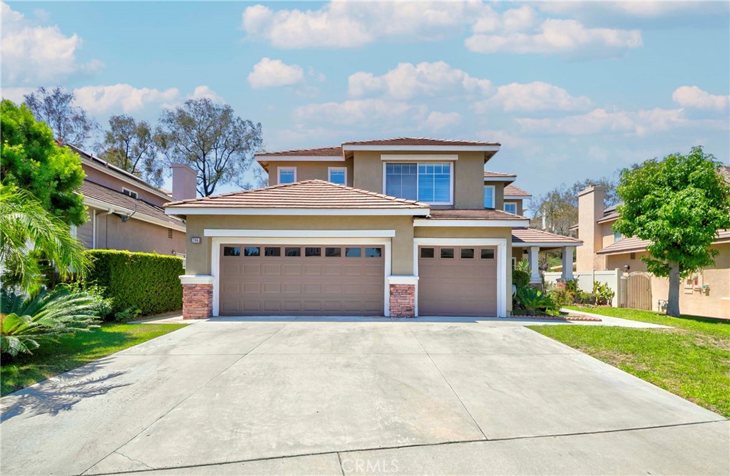 The Executive cul-de-sac home in the highly sought after upscale gated WEST HILLS community! Huge 5 bed, 3 bath home with soaring ceilings. Granite countertop, double sink vanity with fancy faucets and sinks, and upgraded mirror, and oversized walk-in closet and stylish living room has soaring high ceiling and many windows with lots of sunlight and brightness. The large family room includes a refined fireplace and direct access to professionally big backyard. This stylish home includes new luxury flooring (downstairs). There is a park nearby with a private entrance, access to trails and walking distance to a golf course, shopping centers and restaurants.