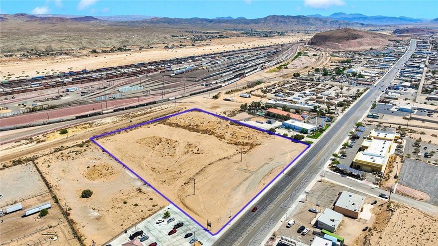 FOR SALE – ±8.44 Acres | Prime Location Adjacent to BNSF Barstow Yard

Don’t miss this rare opportunity to acquire ±8.44 acres (5 parcels) directly in front of the BNSF Railway Barstow Yard—one of the busiest freight hubs in Southern California.  This site offers excellent access to major transportation corridors and is adjacent to the Barstow Intermodal Facility, a key center for containerized freight.



Strategic Highlights:



• Directly in front of BNSF’s major classification yard

• Easy access to intermodal and transloading operations

• Near the future Barstow International Gateway—a $1.5B, 4,500-acre state-of-the-art rail and logistics hub



Positioned for growth, this property is ideal for logistics, industrial, or investment use.



Capitalize on Barstow’s booming freight infrastructure.