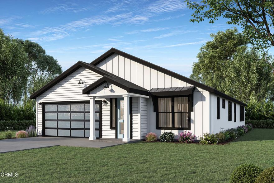 The rebirth of Altadena begins here! Ask about Builder Financing Incentives. Thoughtfully crafted by New Pointe Communities, this exceptional new single-level modern farmhouse is the first of 15 new homes. Hosting 4 spacious bedrooms, 3 full bathrooms, and a stylish powder room, this residence blends modern design with timeless comfort. The well-appointed chef's kitchen features Bosch stainless steel appliances including a built-in refrigerator, gas range, and under-counter microwave. A large quartz-topped center island anchors the space and flows seamlessly into the great room, highlighted by a vaulted ceiling and triple-panel sliding doors that open to a peaceful outdoor sitting area with incredible views to the DTLA skyline and westerly sunsets. The primary suite features a generous walk-in closet, separate tub and custom tiled shower surrounded in glass. Additional upgrades and amenities include a tile roof, base solar system, and an inviting layout ideal for both everyday living and entertaining. This is a rare opportunity to own a brand new home in a highly desirable Altadena neighborhood, where craftsmanship, design, and location come together effortlessly. Beautifully positioned on a private cul-de-sac across from Charles Farnsworth Park and just a few blocks from the Sam Merrill Trailhead to Echo Mountain, this is truly the quintessential Altadena location. The builder provides a 1-year fit and finish and a 10-year structural warranty. Completion and move in late January 2026.